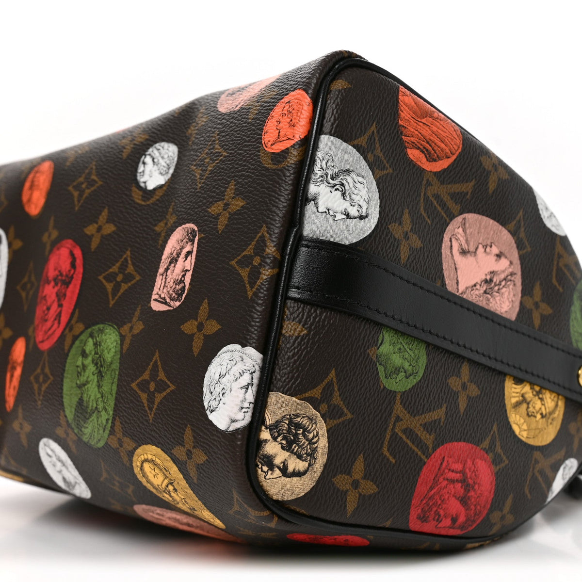 x FORNASETTI Monogram Cameo Speedy Bandouliere 25