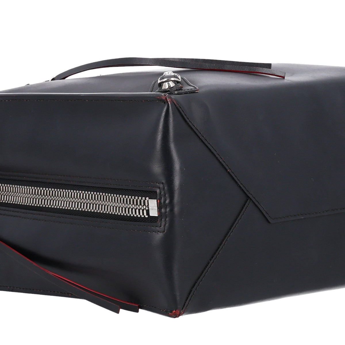 Veau Papier A5 Zip Around Tote Blue Rouge
