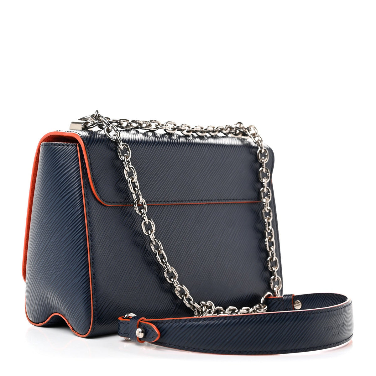 Epi Twist Shoulder Bag MM Indigo Piment