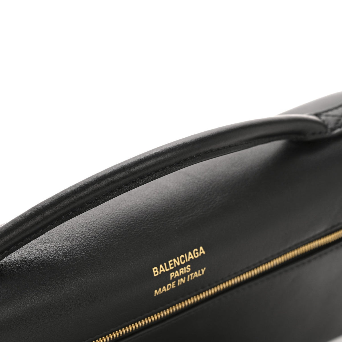 Smooth Calfskin Small Bel Air Clutch On Strap Black Black