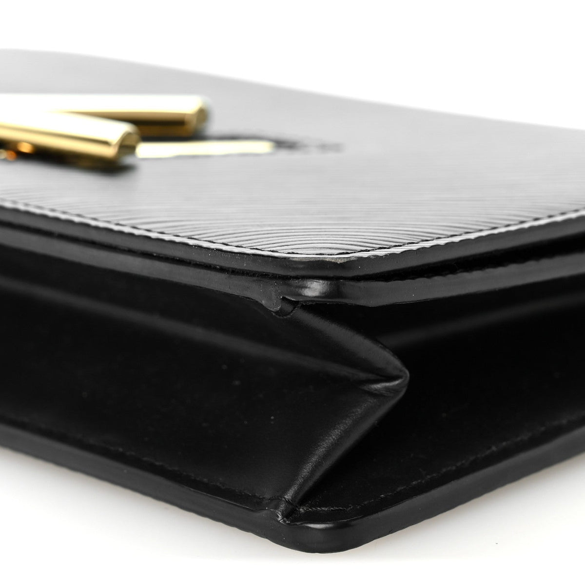 Epi Twist Belt Chain Wallet Black