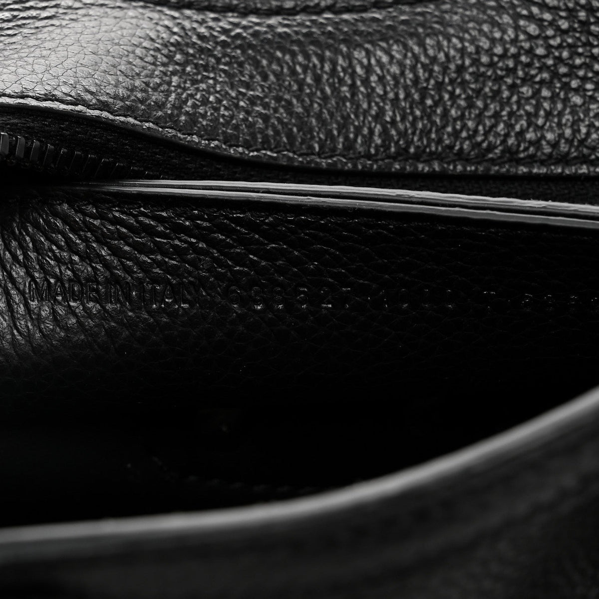 Grained Calfskin Neo Classic Black Hardware Nano City Crossbody Black