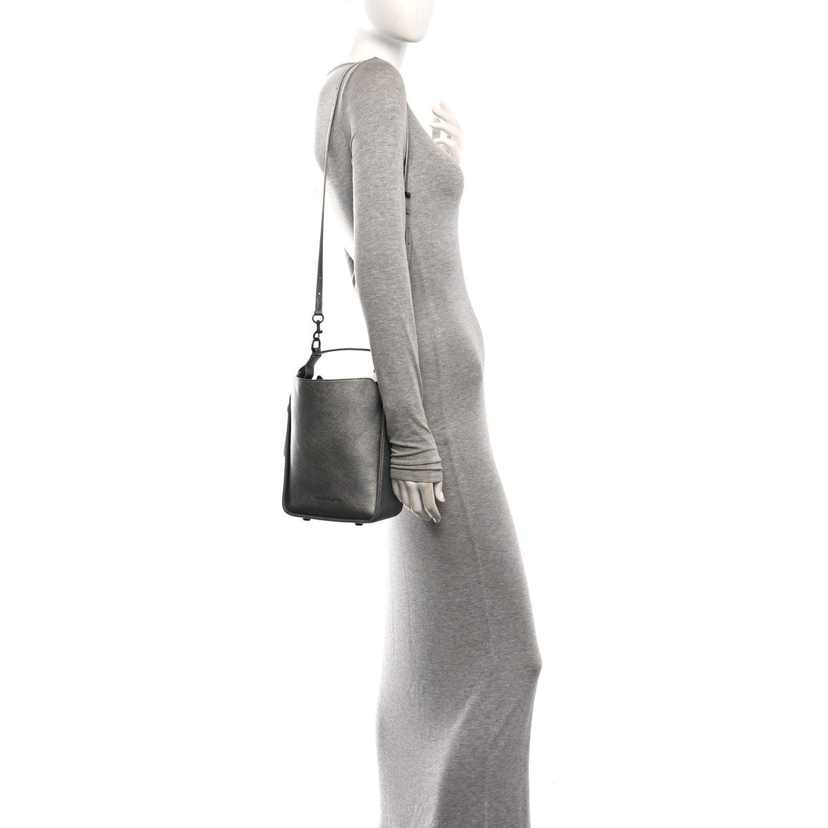 Metallic Calfskin XS Tool 2.0 North-South Tote Silver