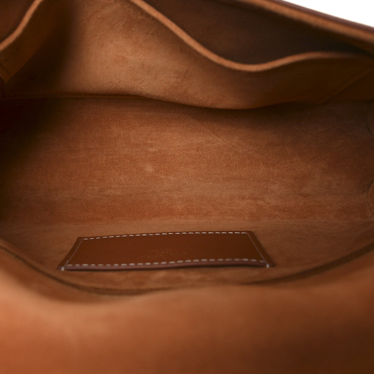 Calfskin Soft Twist Shoulder Bag Cognac