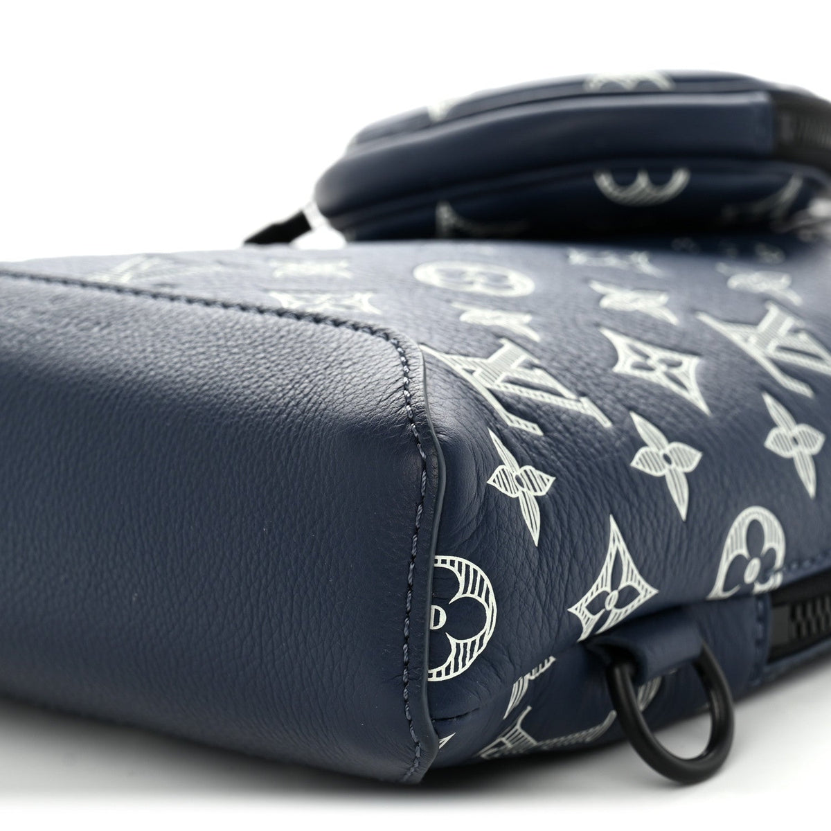 Monogram Shadow Duo Slingbag Navy River Blue