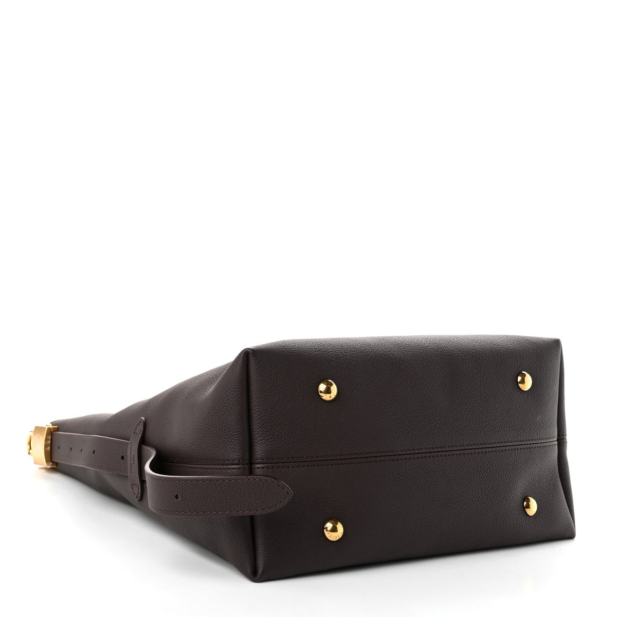 Grained Calfskin Low Key Hobo MM Chocolate