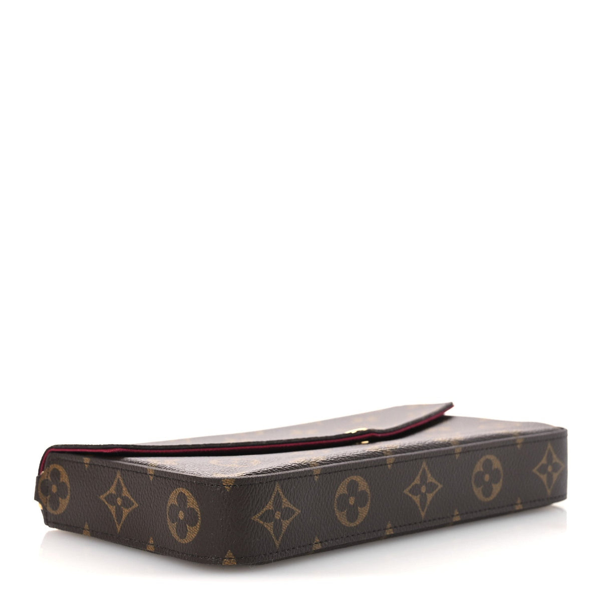Monogram Pochette Felicie Chain Wallet Fuchsia