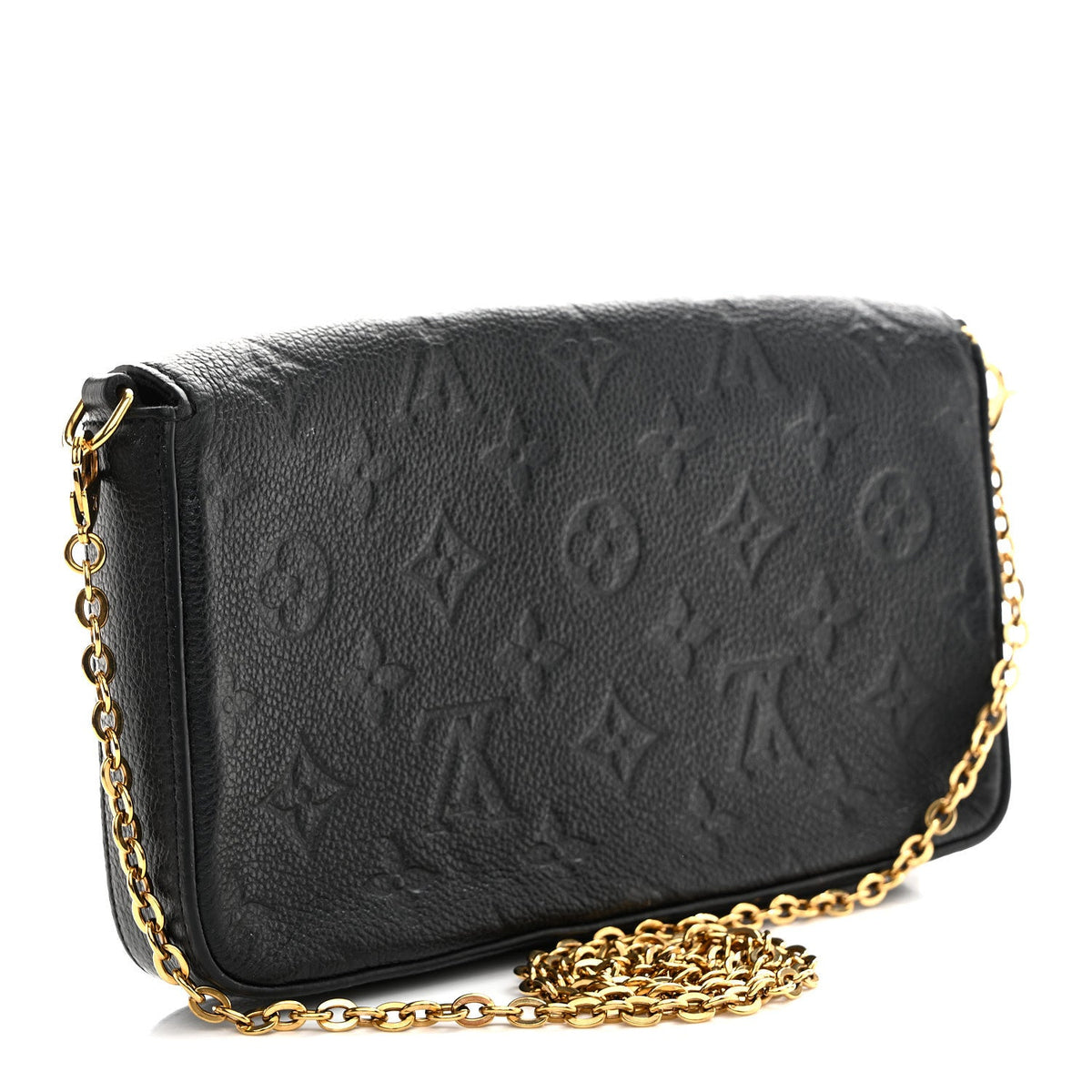 Empreinte Pochette Felicie Chain Wallet Black