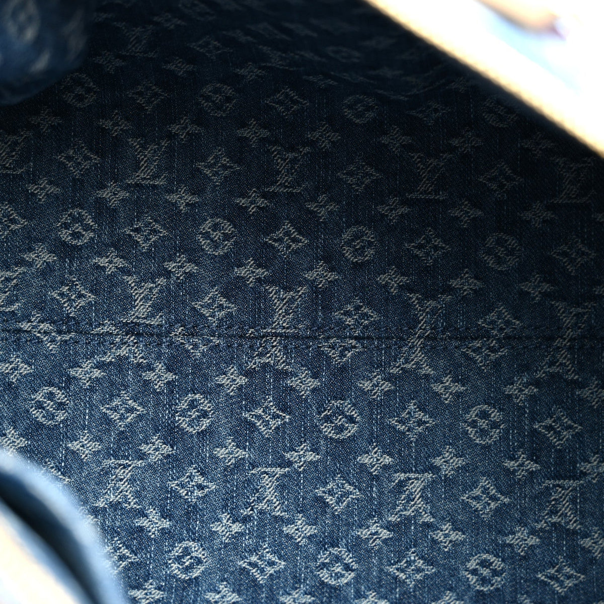 Monogram Denim Speedy Soft 30 Blue