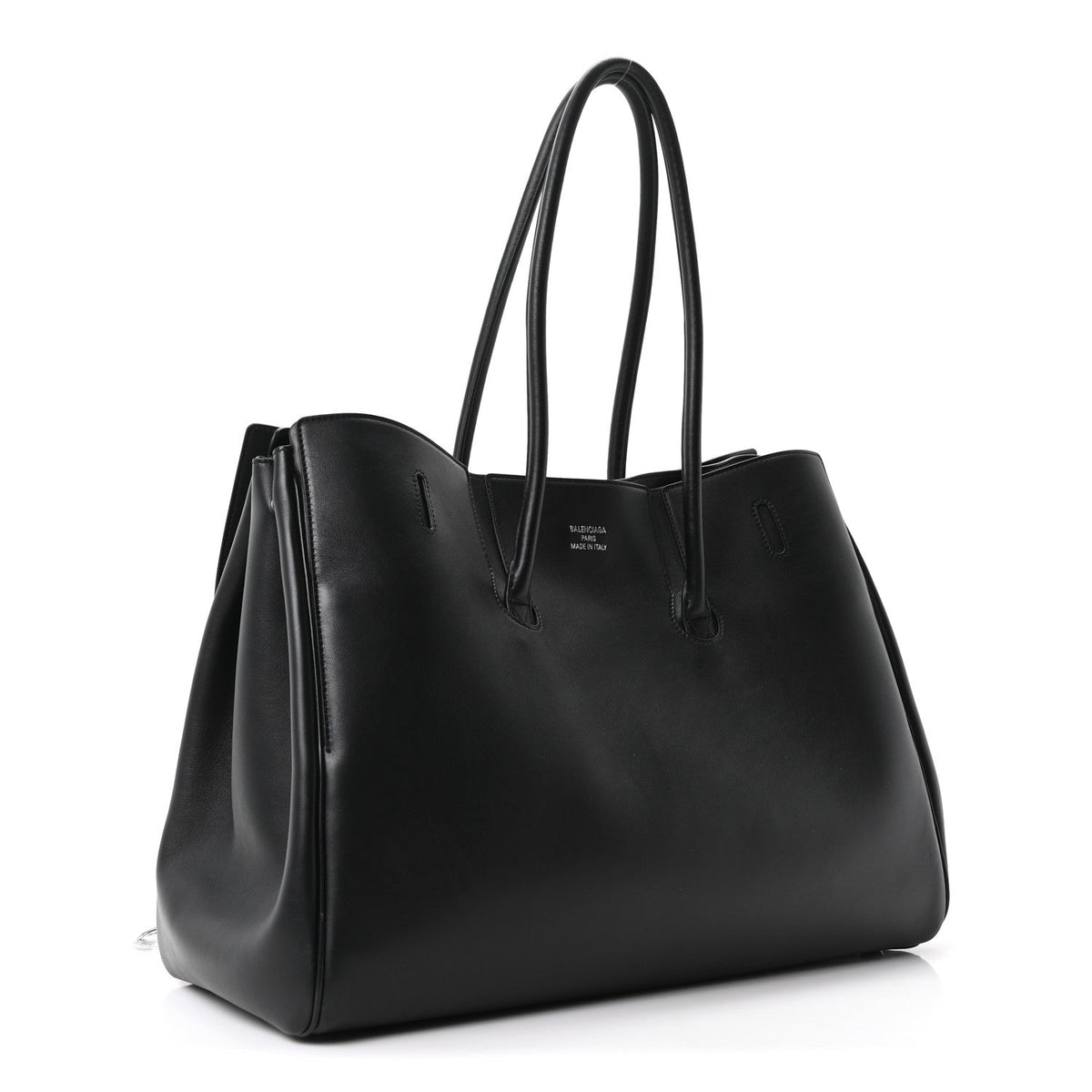 Smooth Calfskin Large Bel Air Carry All Bag Black
