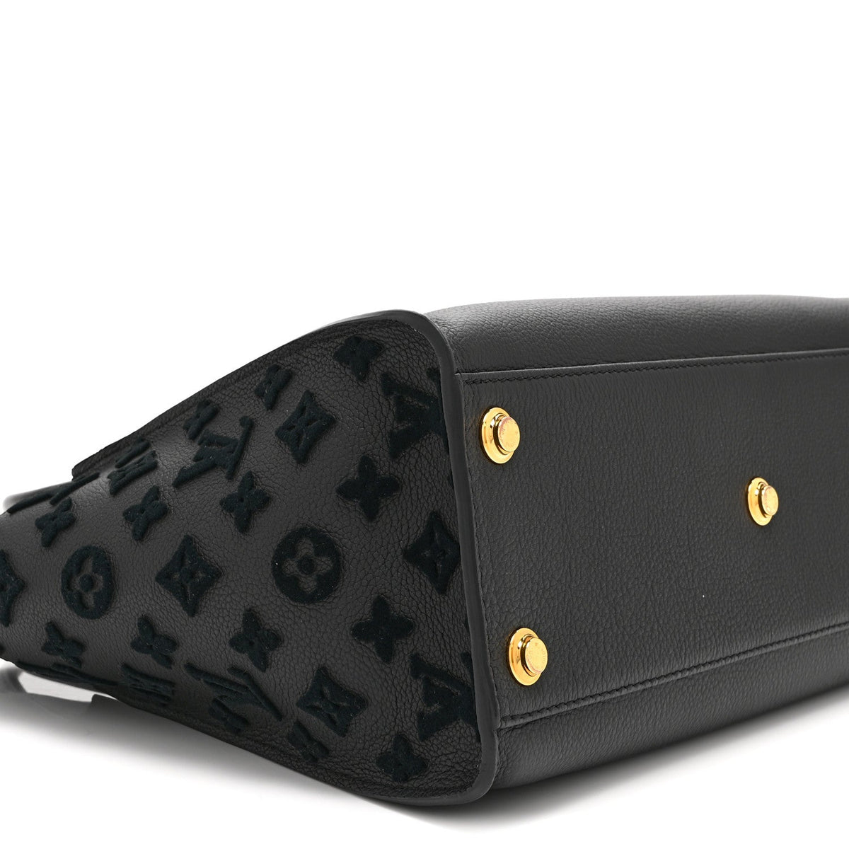 Calfskin Monogram Tufting On My Side Black