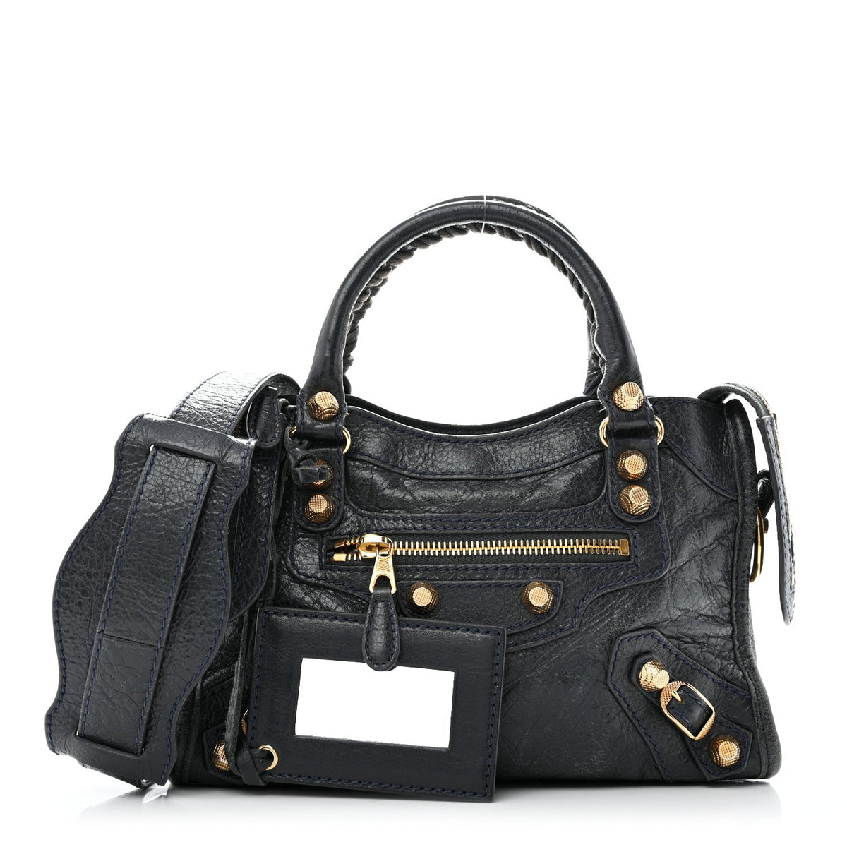 Agneau Giant 12 Gold Hardware Mini City Anthracite Anthracite
