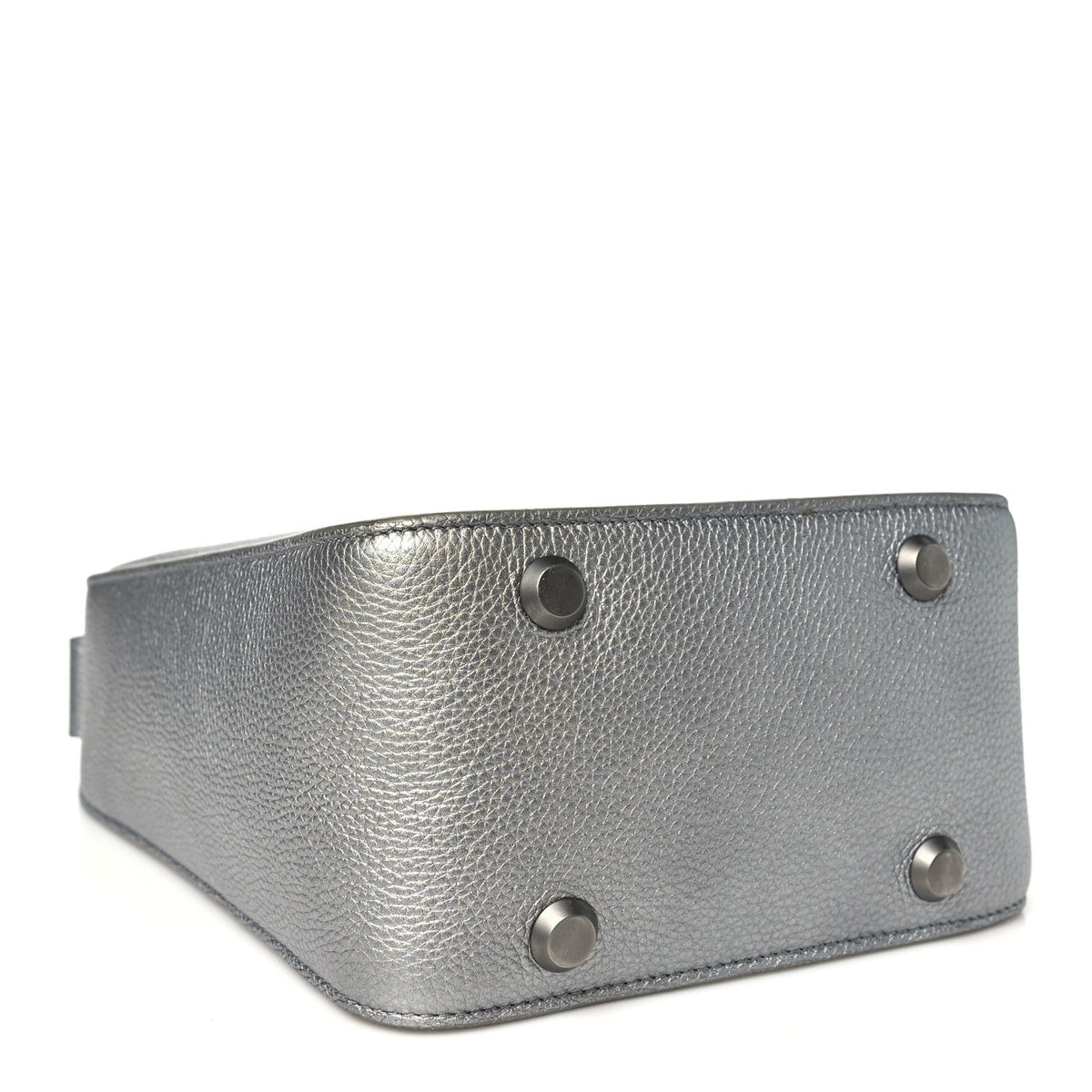 Metallic Calfskin XS Tool 2.0 North-South Tote Silver
