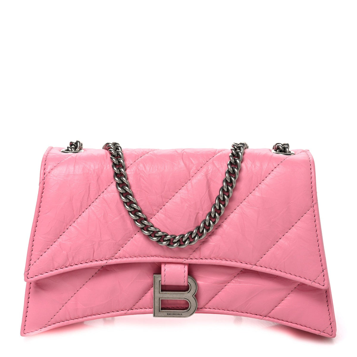 Crushed Calfskin Quilted XS Crush Chain Bag Sweet Pink