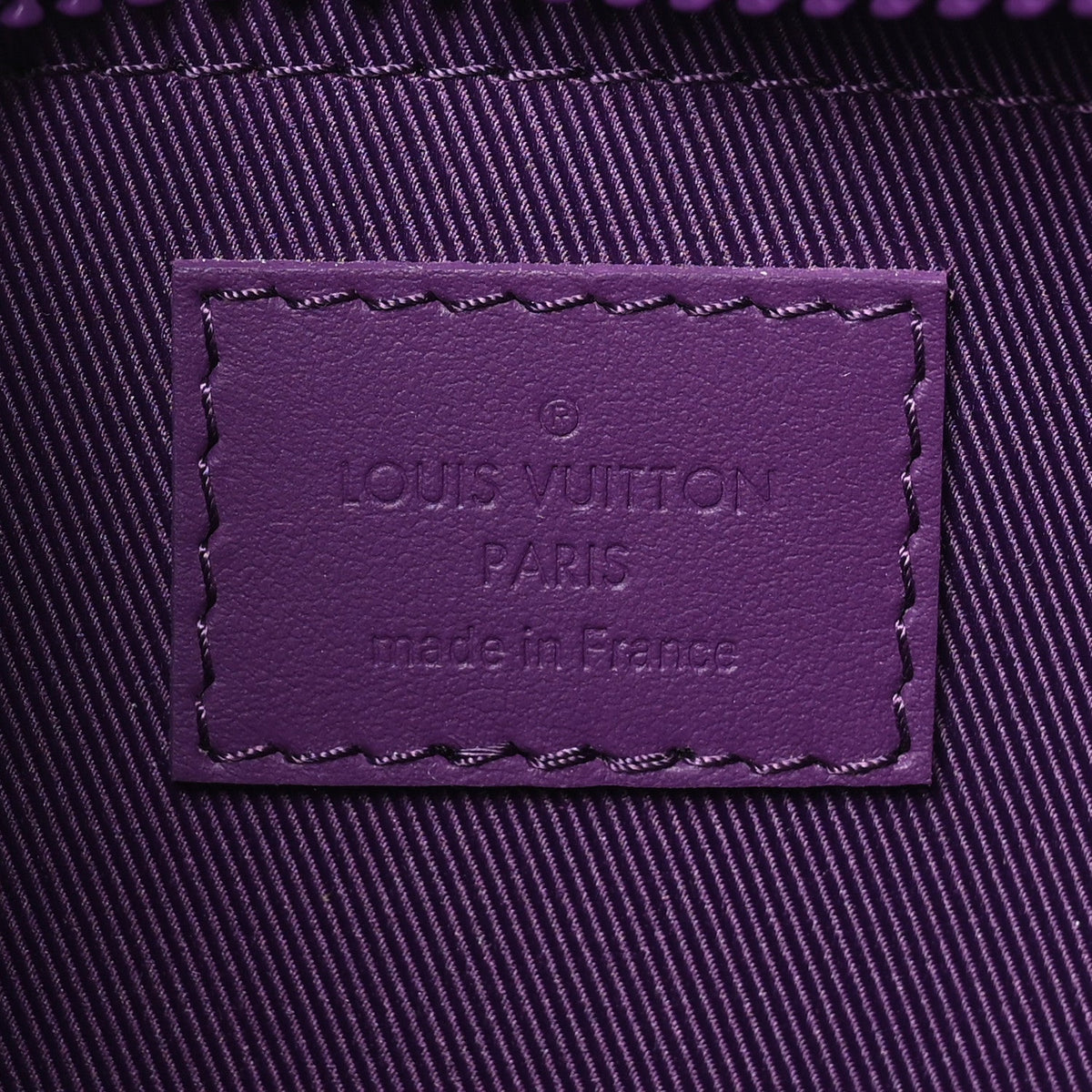 Taurillon Monogram Mini Soft Trunk Black Purple Night
