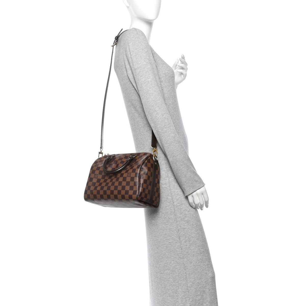 Damier Ebene Speedy Bandouliere 25