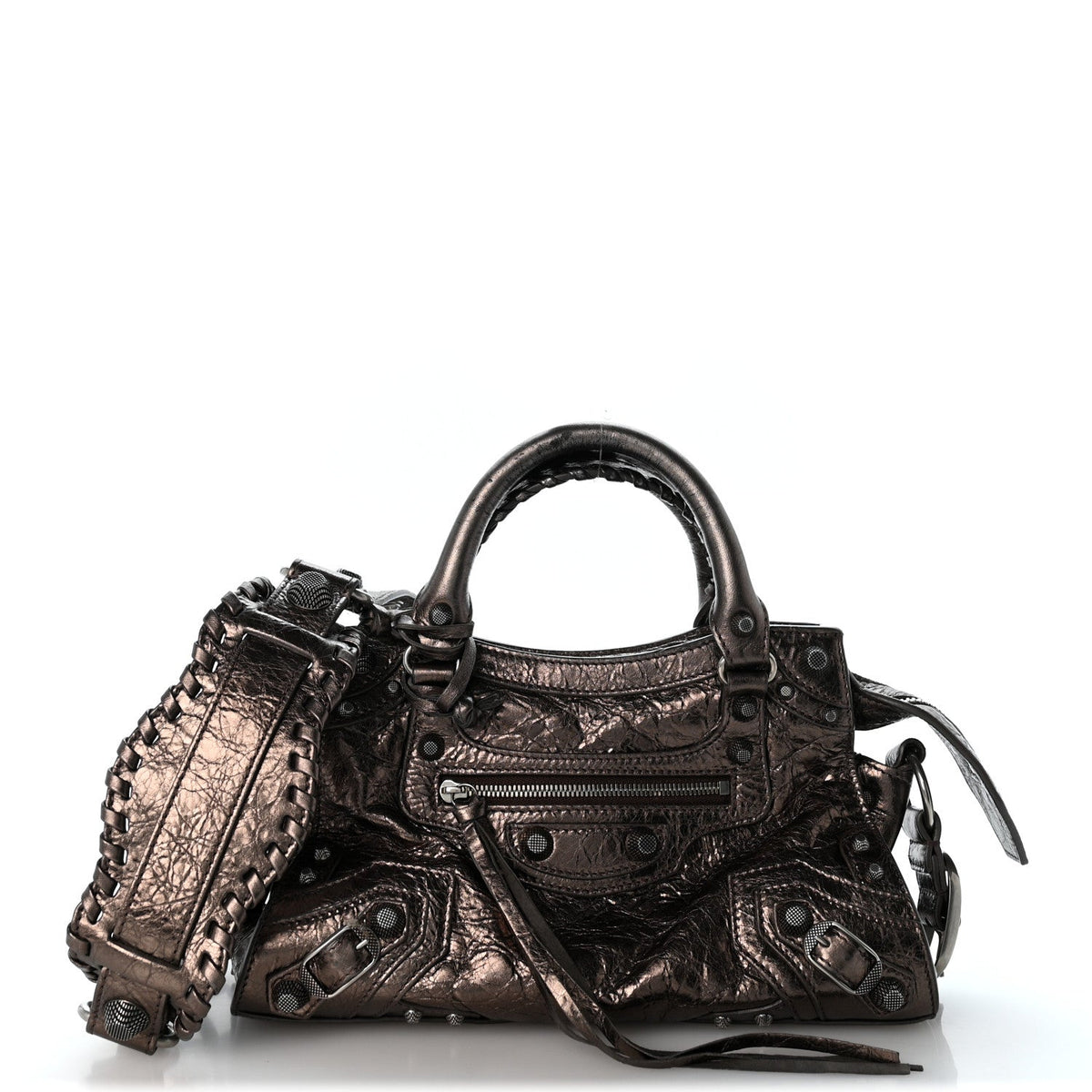 Metallic Agneau Arena Neo Cagole City Dark Bronze