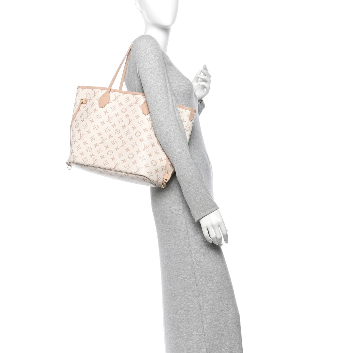 Monogram Inside Out Reversible Neverfull MM Dune Hazelnut