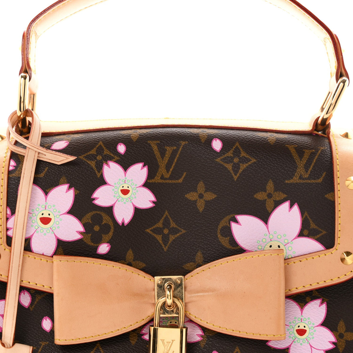 Monogram Cherry Blossom Sac Retro Bag Brown