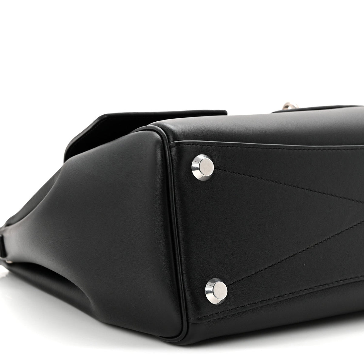 Smooth Calfskin Small Bel Air Carry All Bag Black
