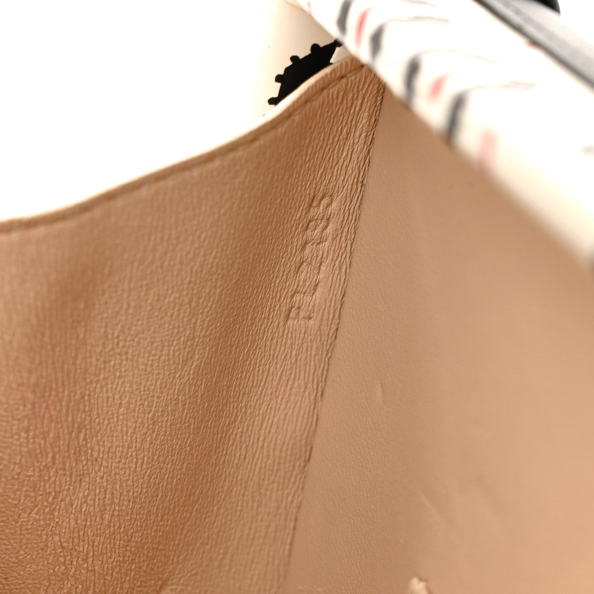 Calfskin Graphic Print Petite Malle