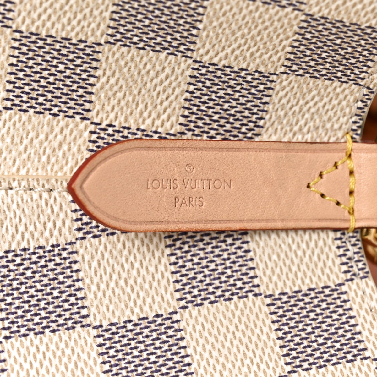 Damier Azur Braided Neonoe MM Peach Cream