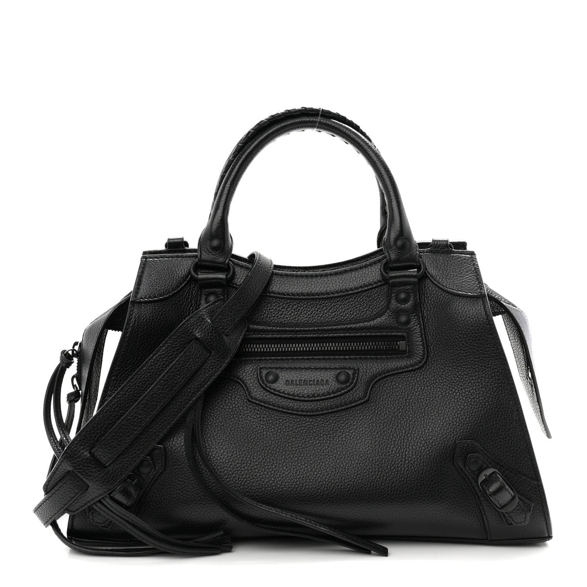 Grained Calfskin Neo Classic Black Hardware S City Black