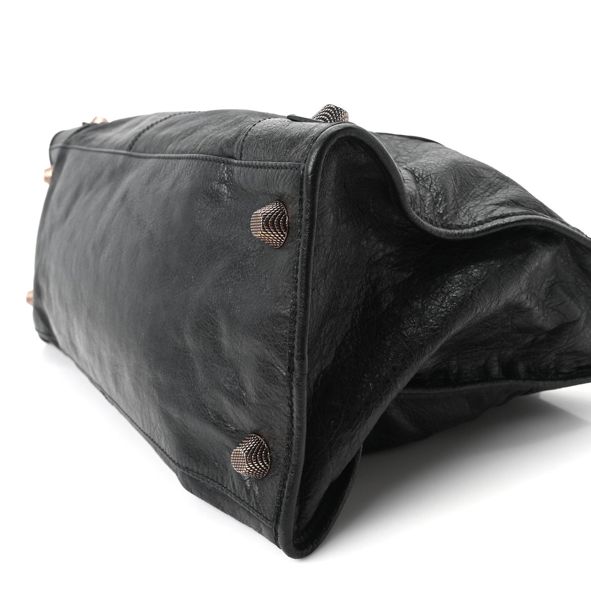 Agneau Giant 21 Rose Gold Hardware Work Black