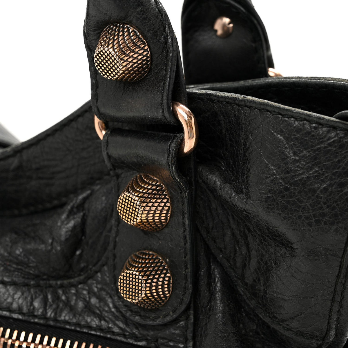 Agneau Giant 21 Rose Gold Hardware City Black