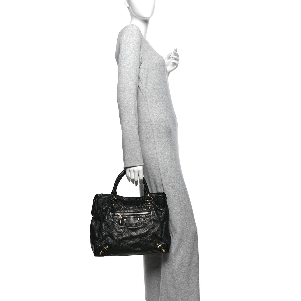 Agneau Giant 12 Gold Hardware Velo Black