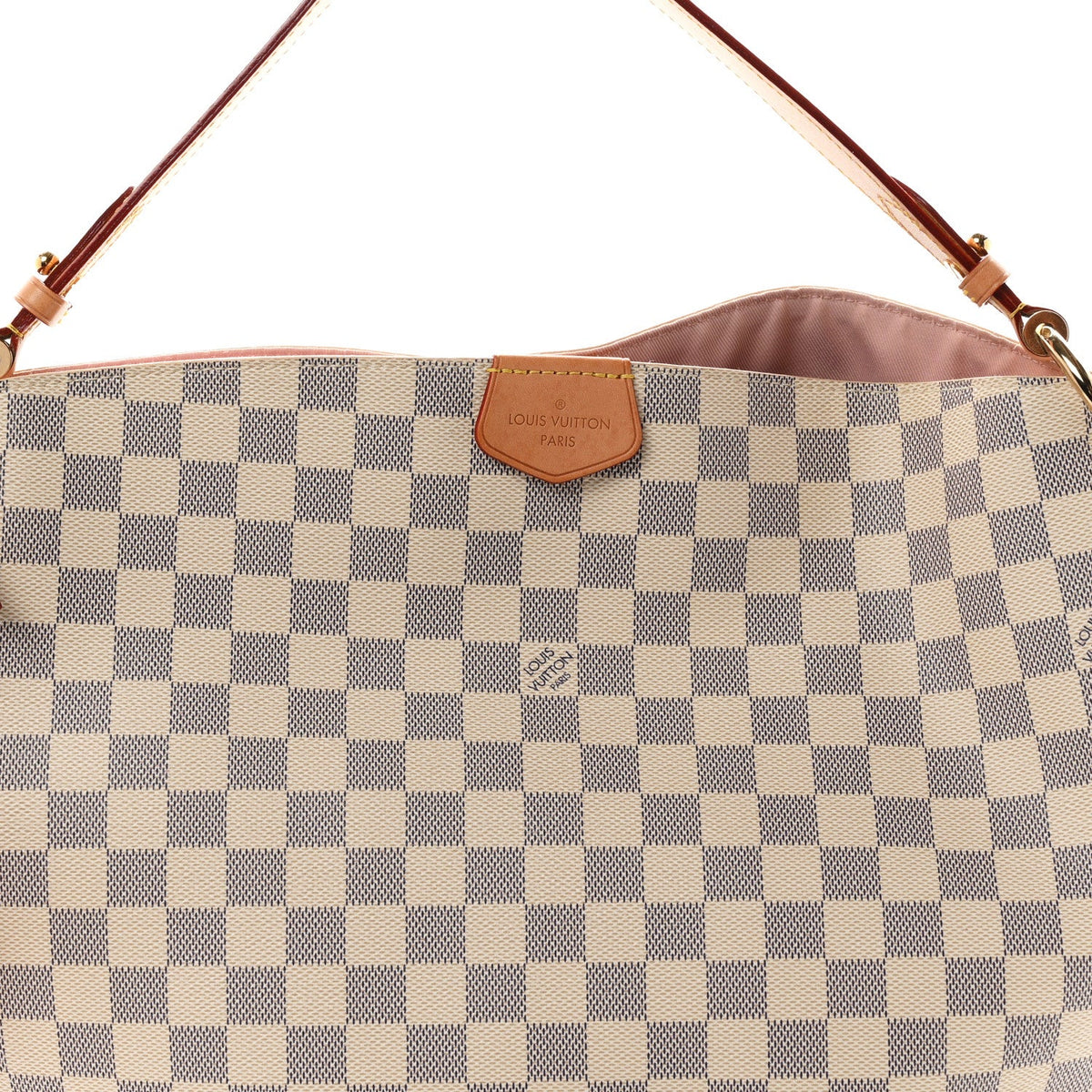 Damier Azur Graceful MM Rose Ballerine