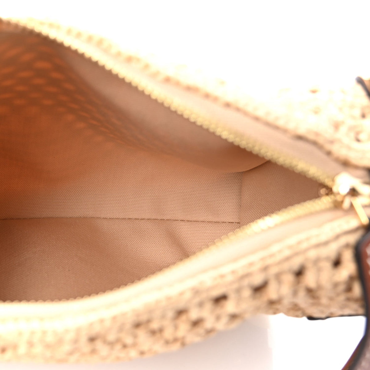 Raffia Side Trunk MM Natural Brown
