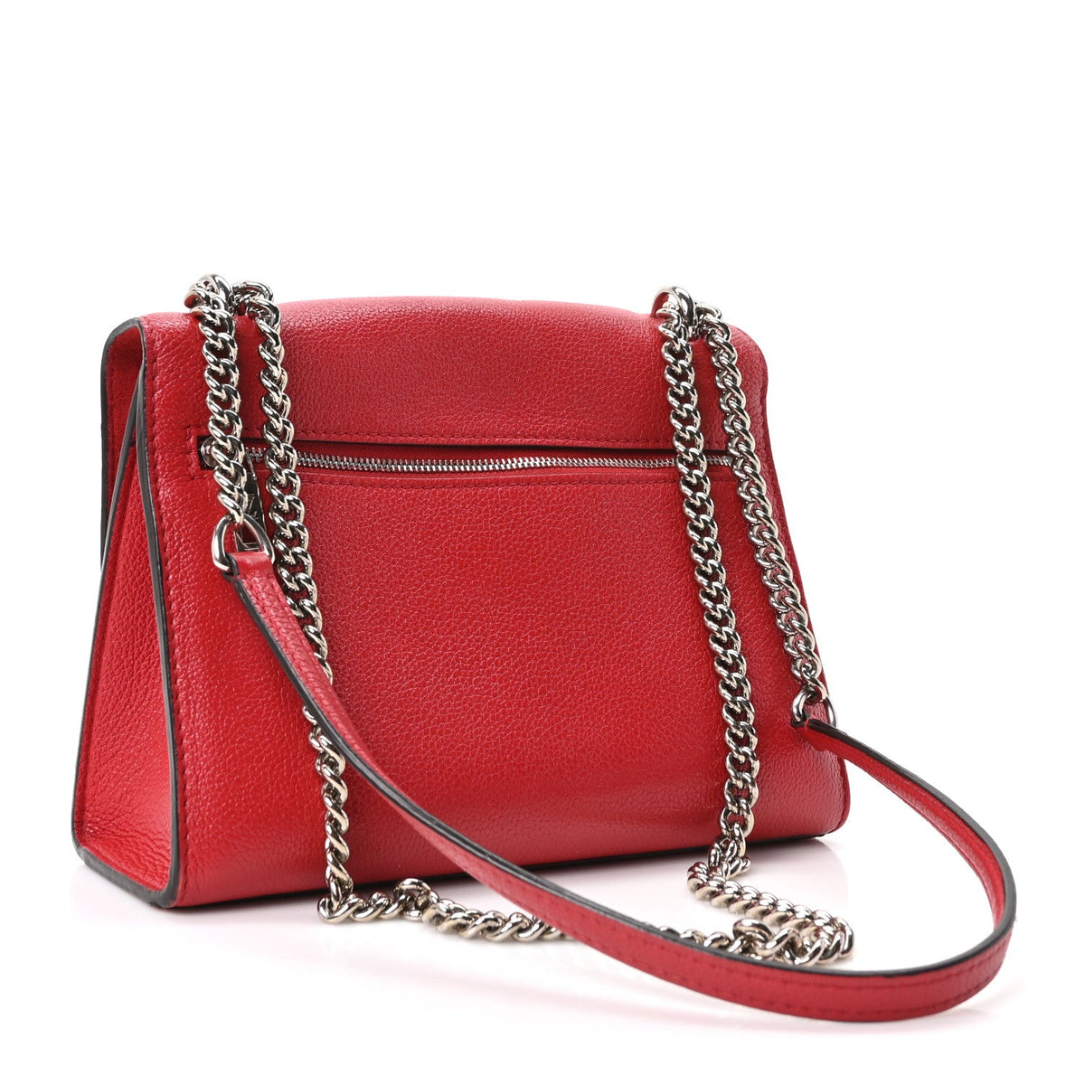 Soft Calfskin My Lockme Chain Bag BB Poppy