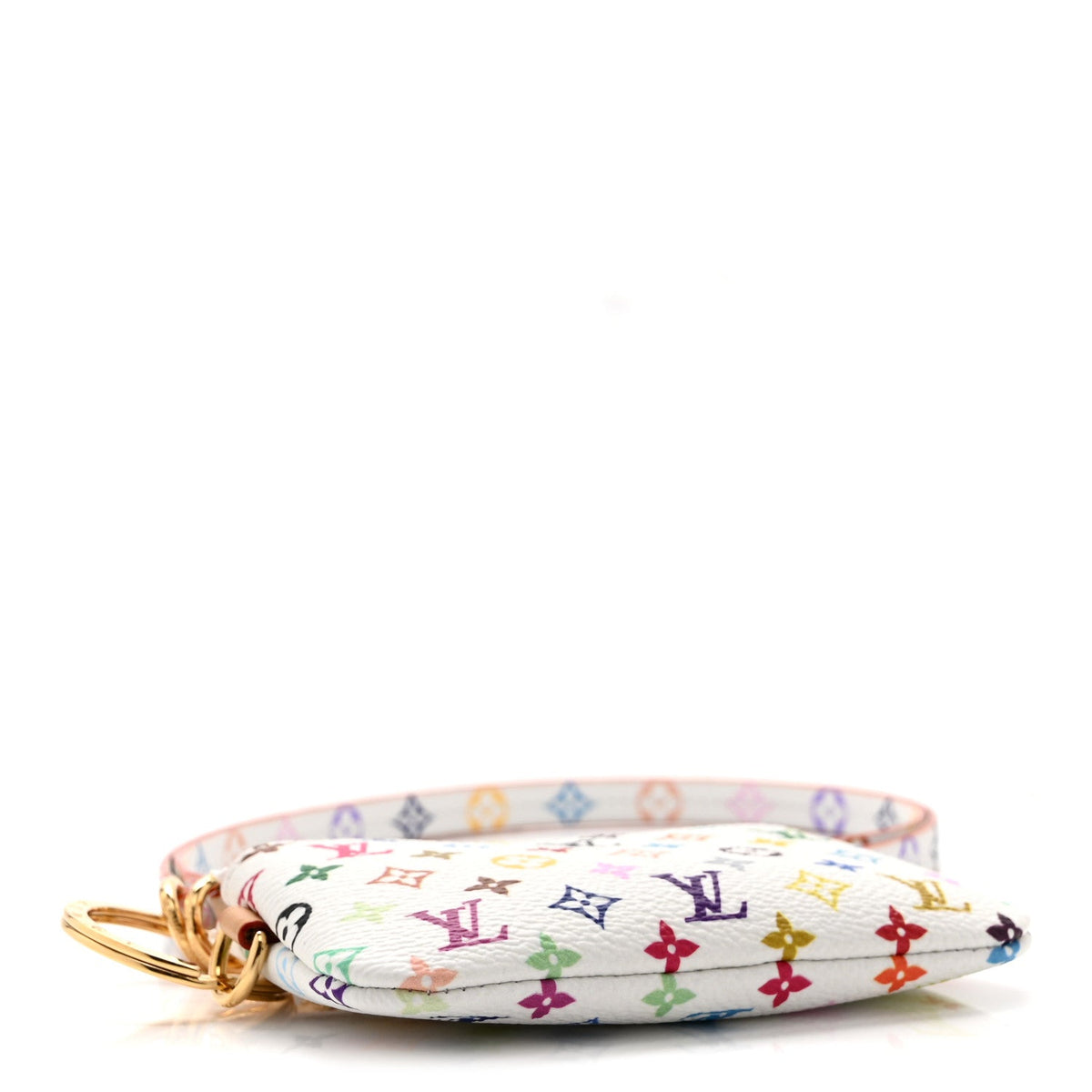 LV X TM Monogram Multicolor Phone Holder White