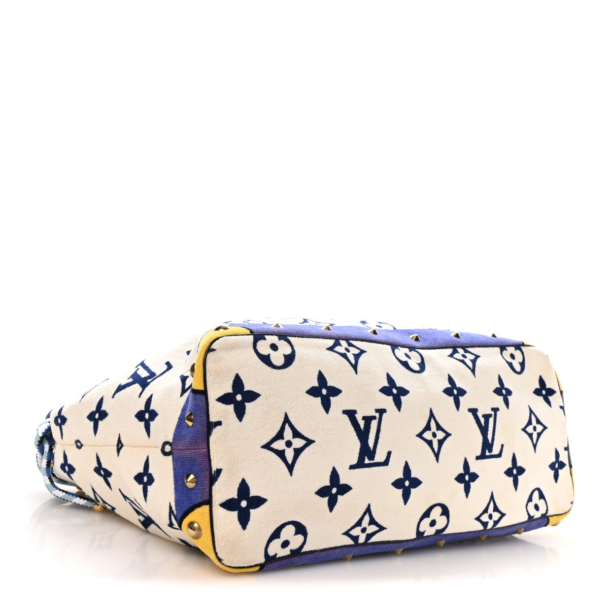 Cotton Monogram Eponge Cabas Blue