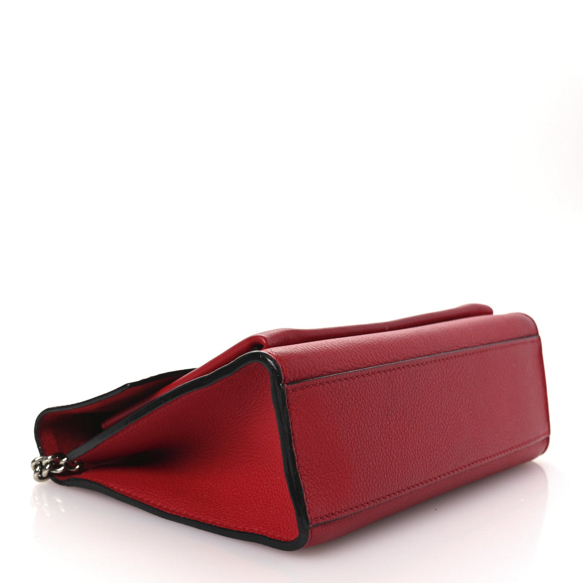 Soft Calfskin My Lockme Chain Bag BB Rubis