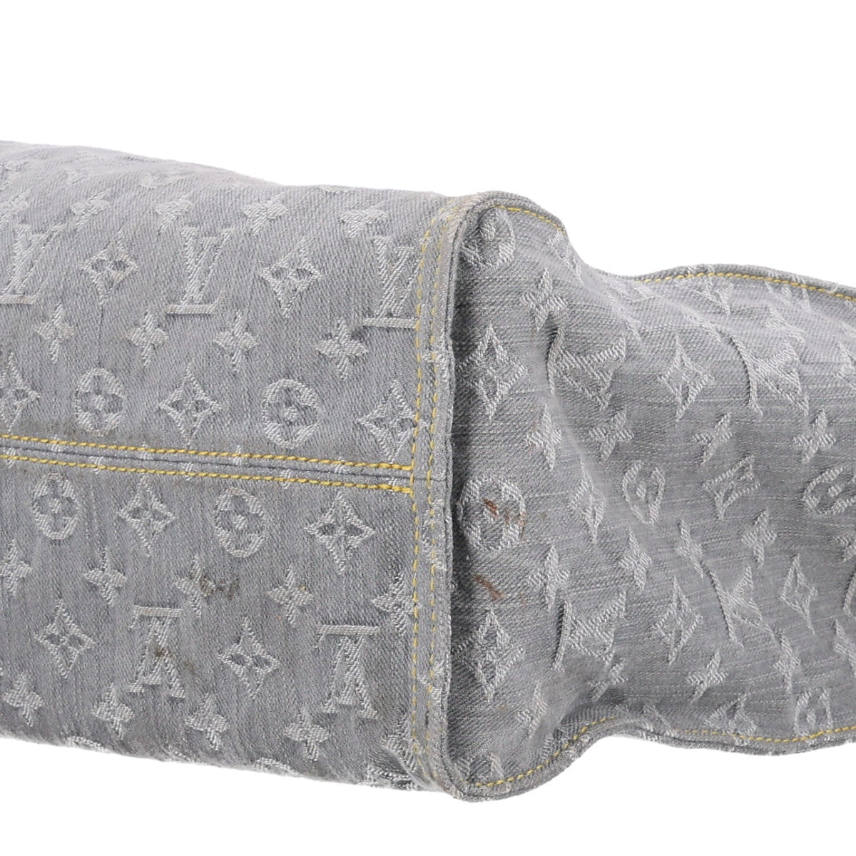 Monogram Denim Onthego MM Washed Grey