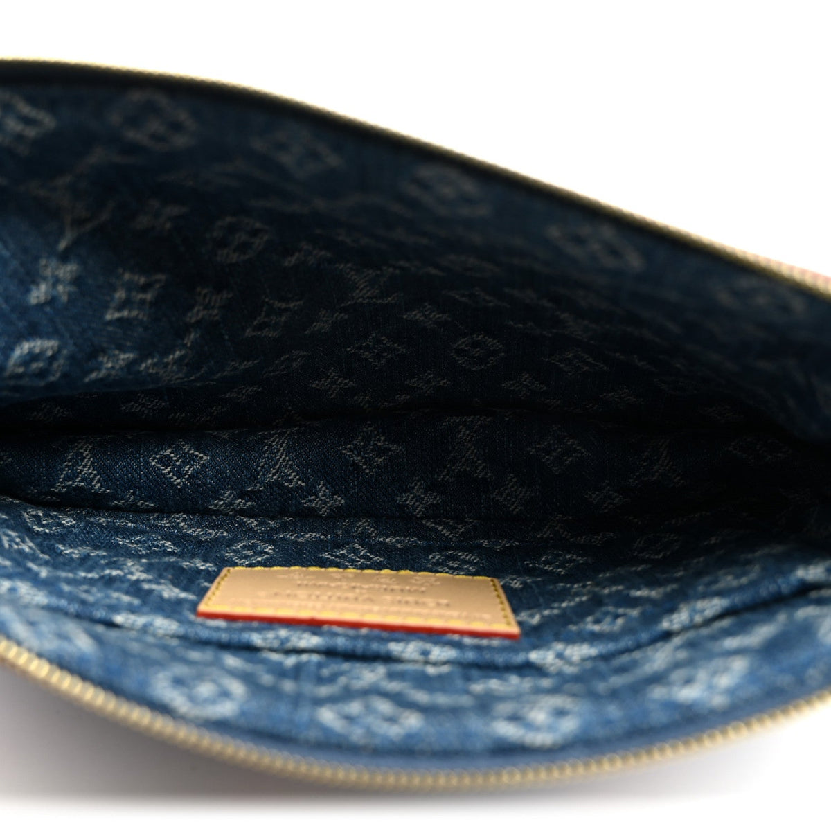 LV X TM Monogram Denim Cerises Pochette Accessories Blue