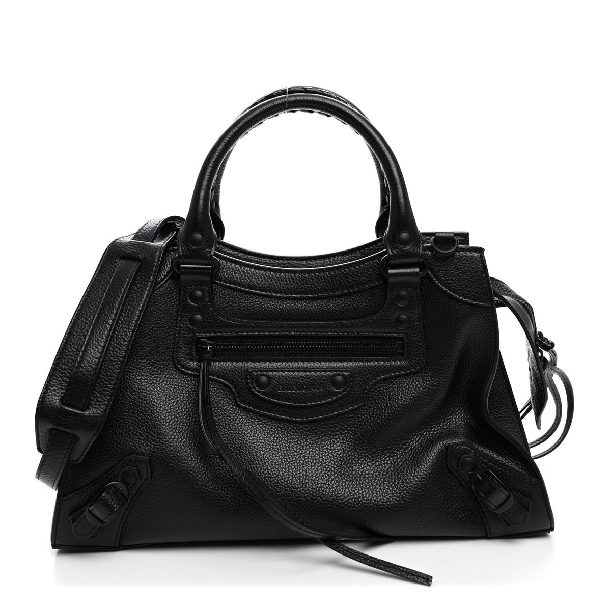 Grained Calfskin Neo Classic Black Hardware S City Black