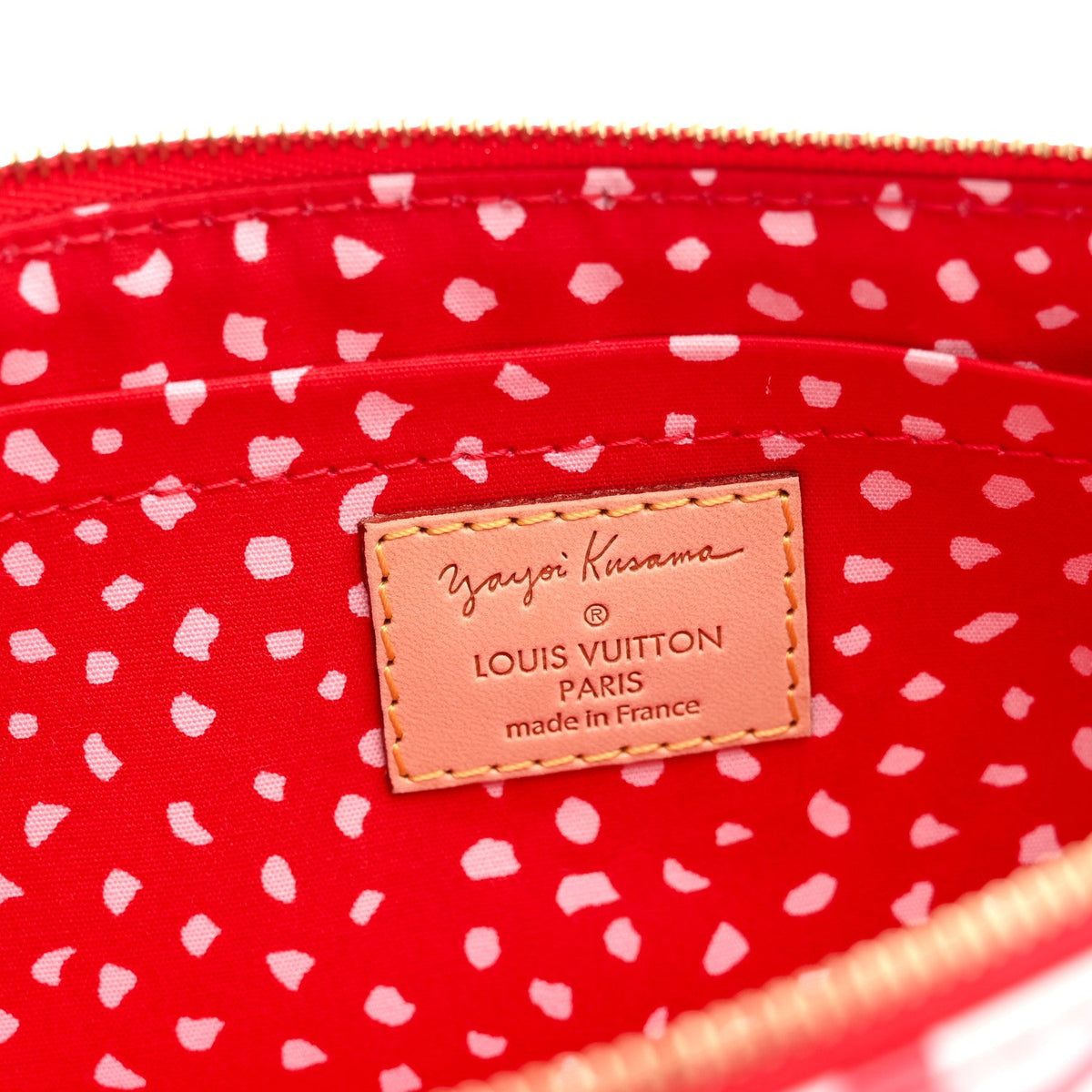 Vernis Kusama Infinity Dots Pochette Accessories Red