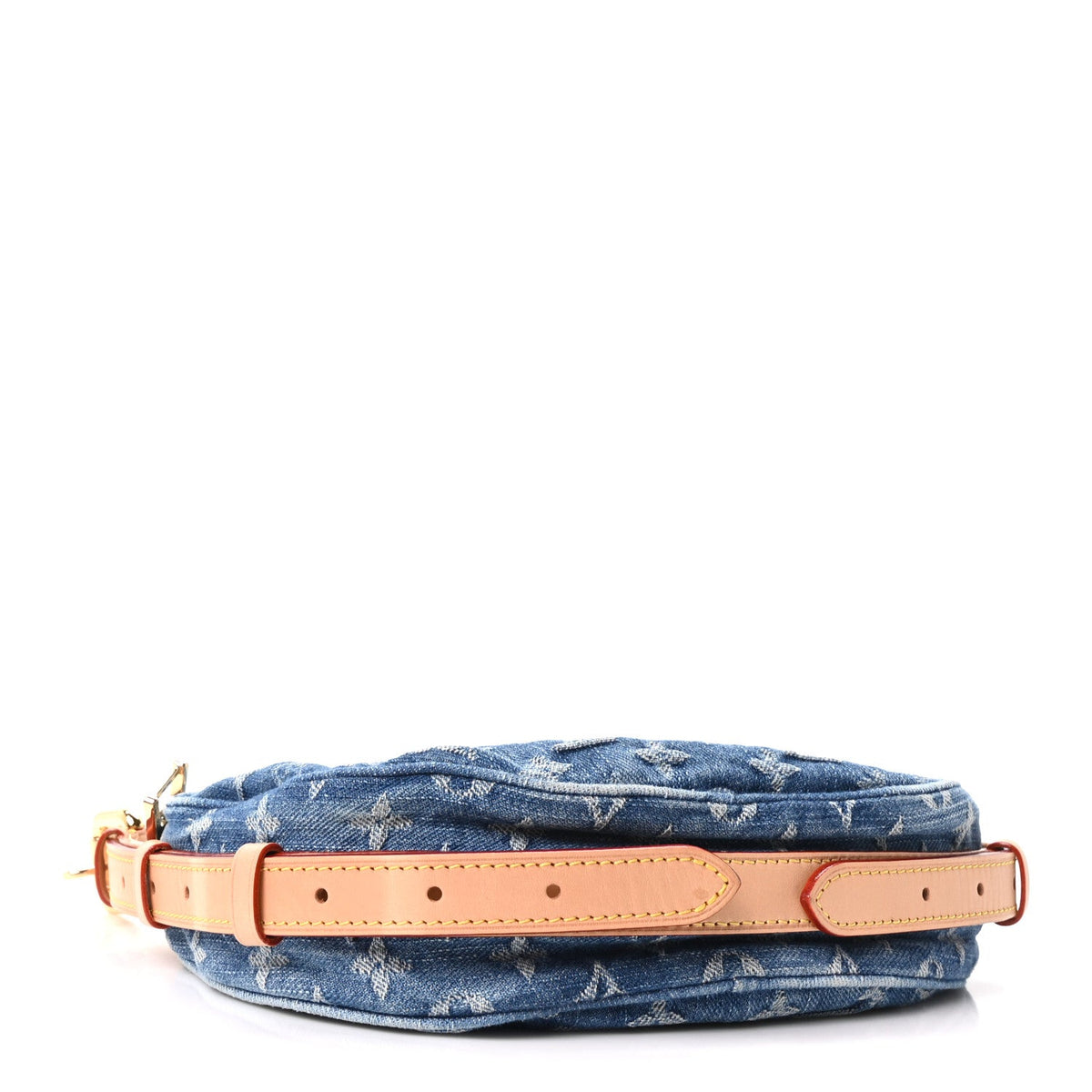 Monogram Denim Croissant MM Blue