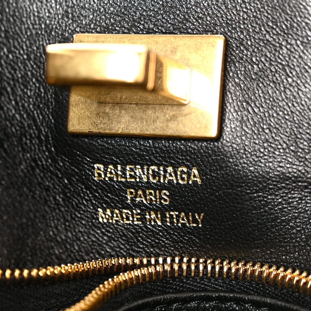 Calfskin Crocodile Embossed Mini Bel Air Carry All Bag Black