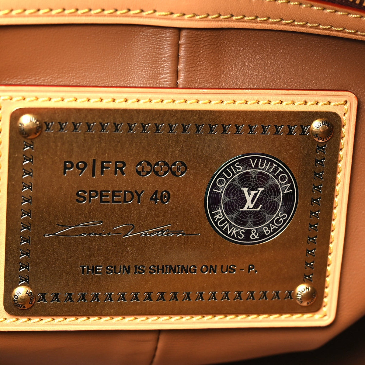Calfskin Monogram Speedy P9 Bandouliere 40 Red