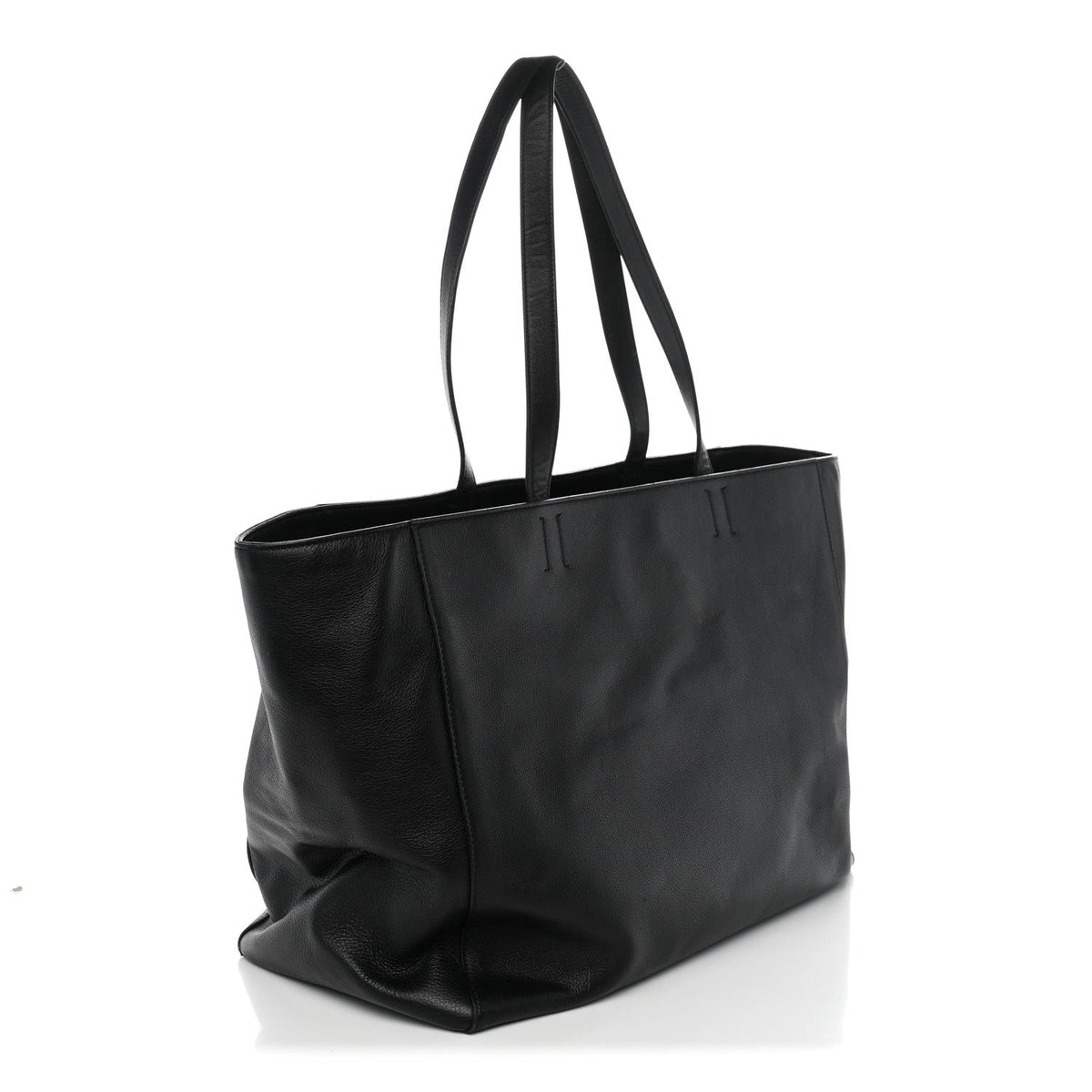 Smooth Calfskin Everyday East West Tote Bag Black