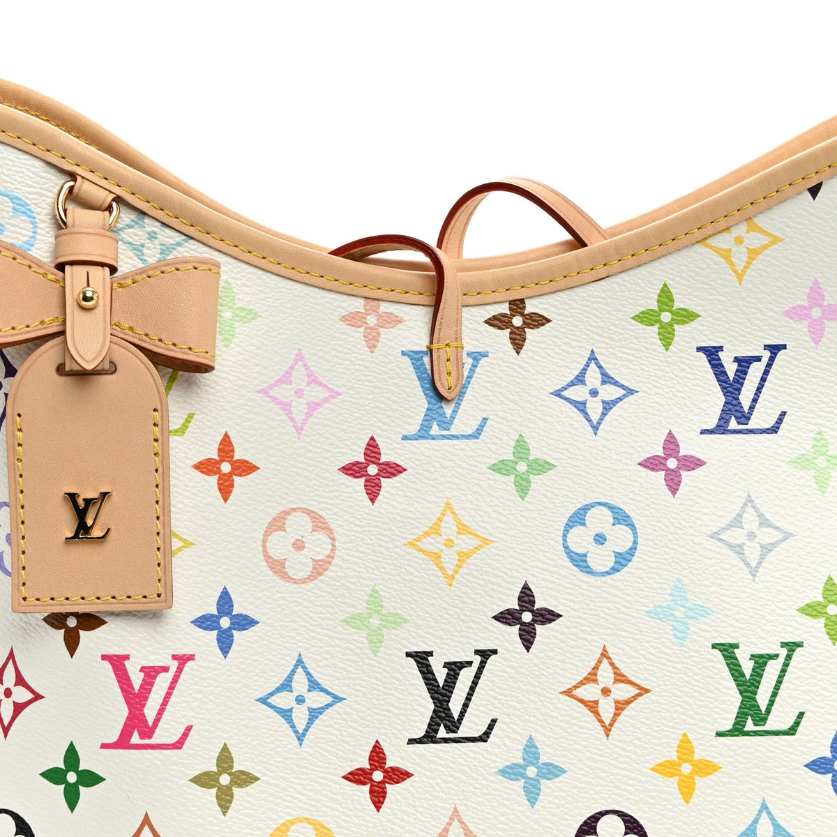 LV x TM Monogram Multicolor CarryAll PM White