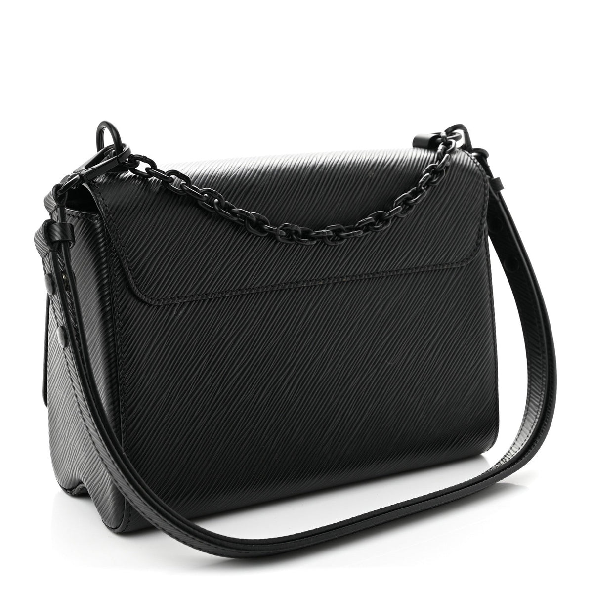 Epi Twist Shoulder Bag MM Matte Black
