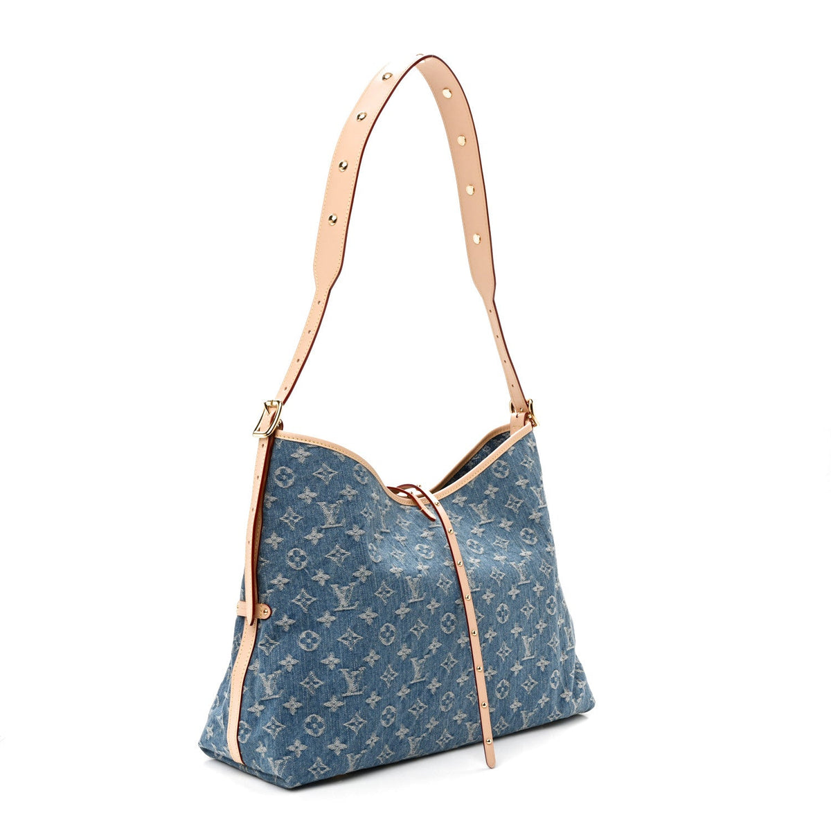 Monogram Denim CarryAll MM Blue