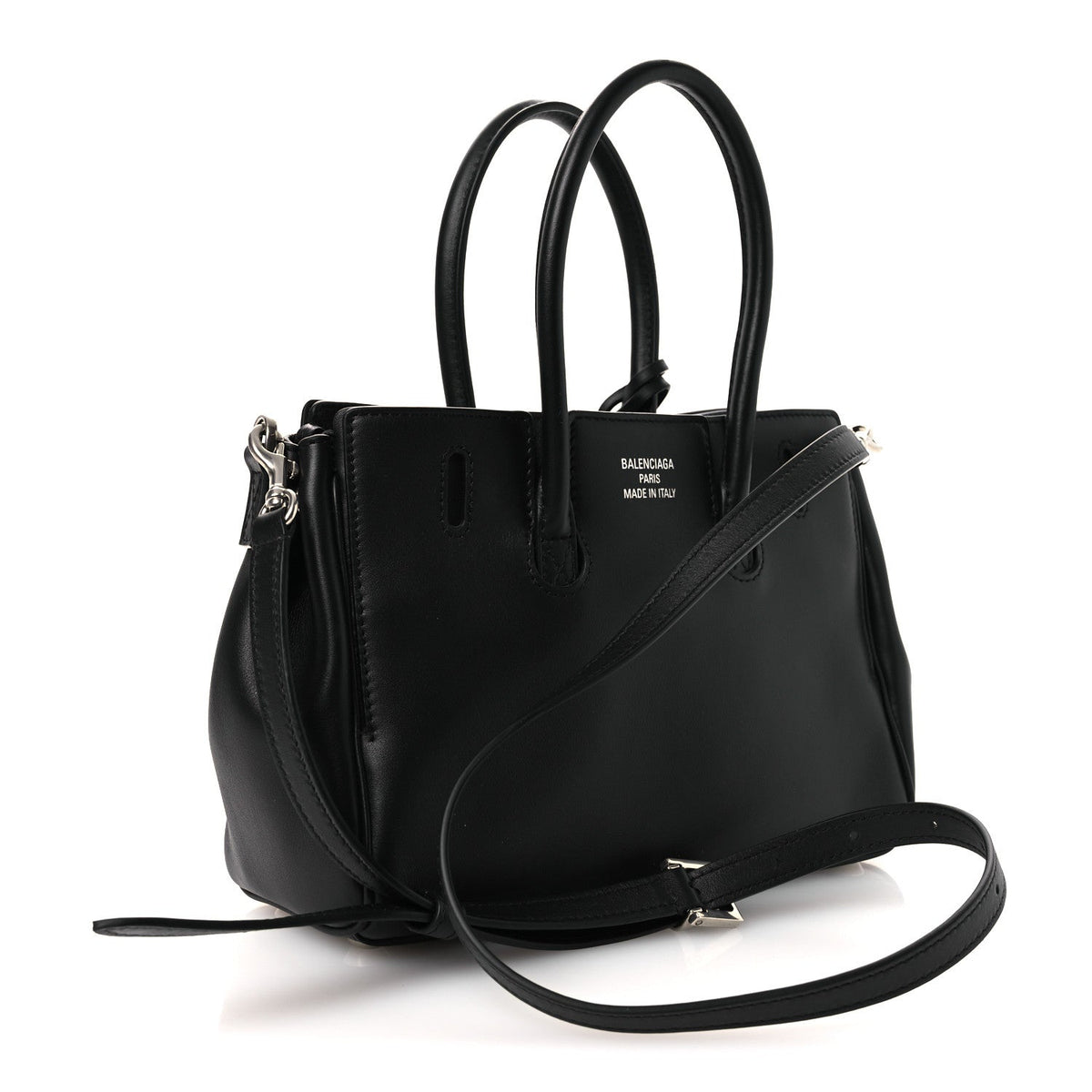 Smooth Calfskin Mini Bel Air Carry All Bag Black