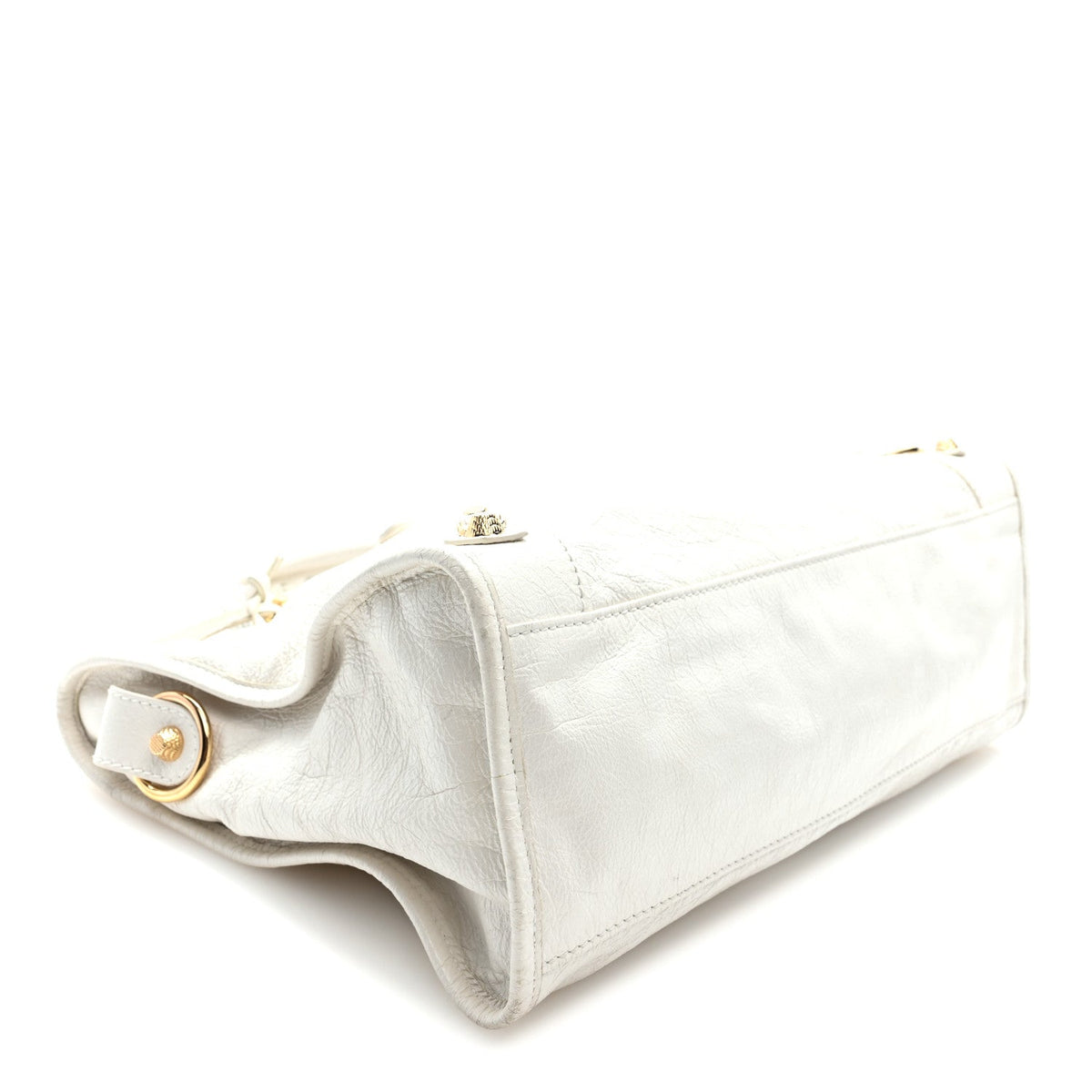 Agneau Giant 12 Gold Hardware City Blanc Creme Light Craie