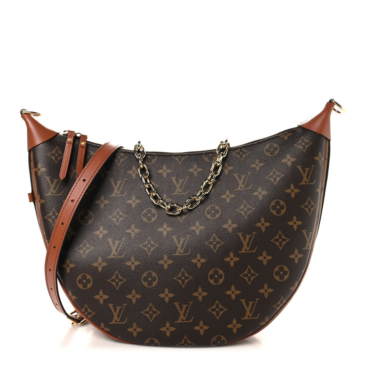 Reverse Monogram Loop Hobo